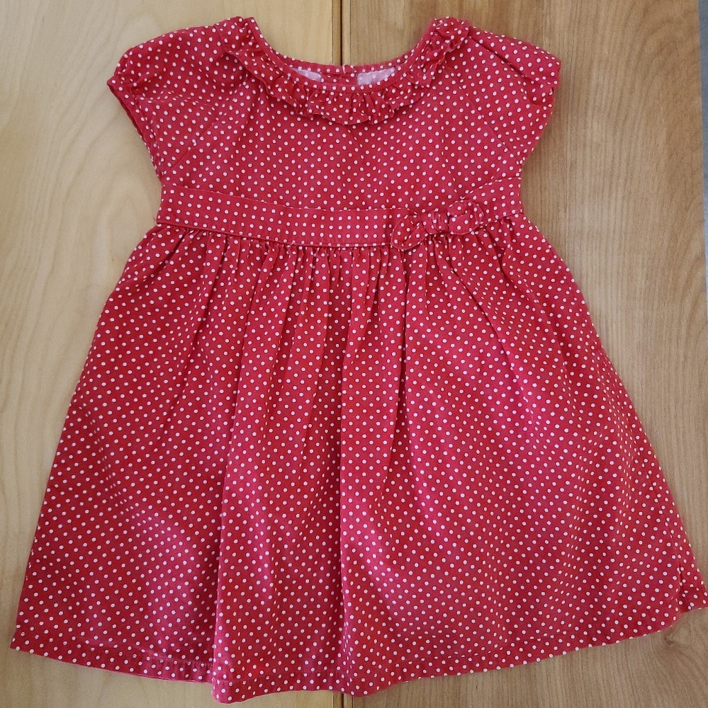 Gymboree dress red polka-dots size 12-18 months
